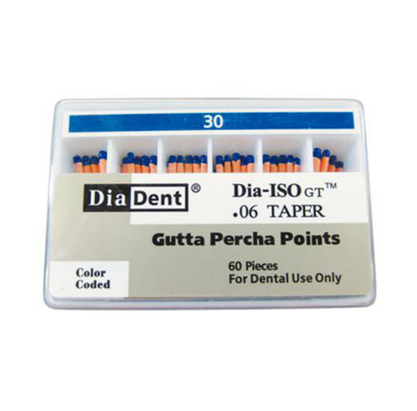 DiaDent Gutta Percha Points 0.06 Taper 60/pk