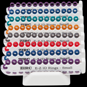 Zirc E-Z ID Rings System -Large (Classic ,Vibrant or Jewel Color)